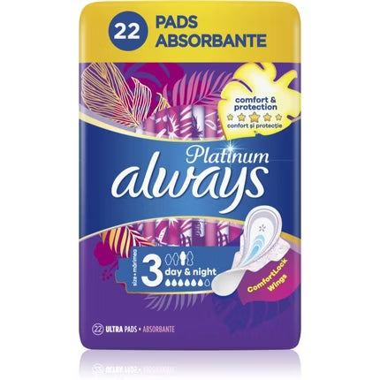 Always Platinum Night Size 3 Sanitary Napkins - 22 pads - Bellari
