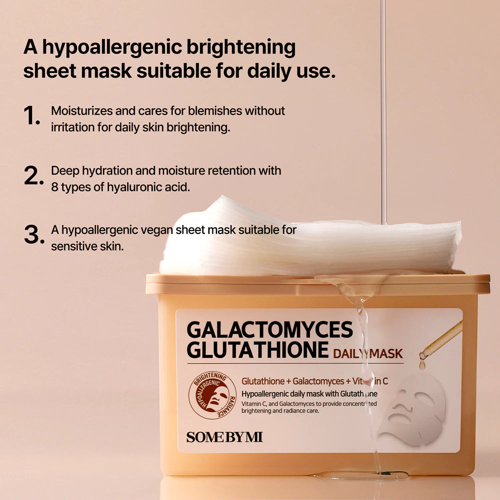 SOME BY MI Galactomyces Glutathione Daily Mask Pack 30 Sheets