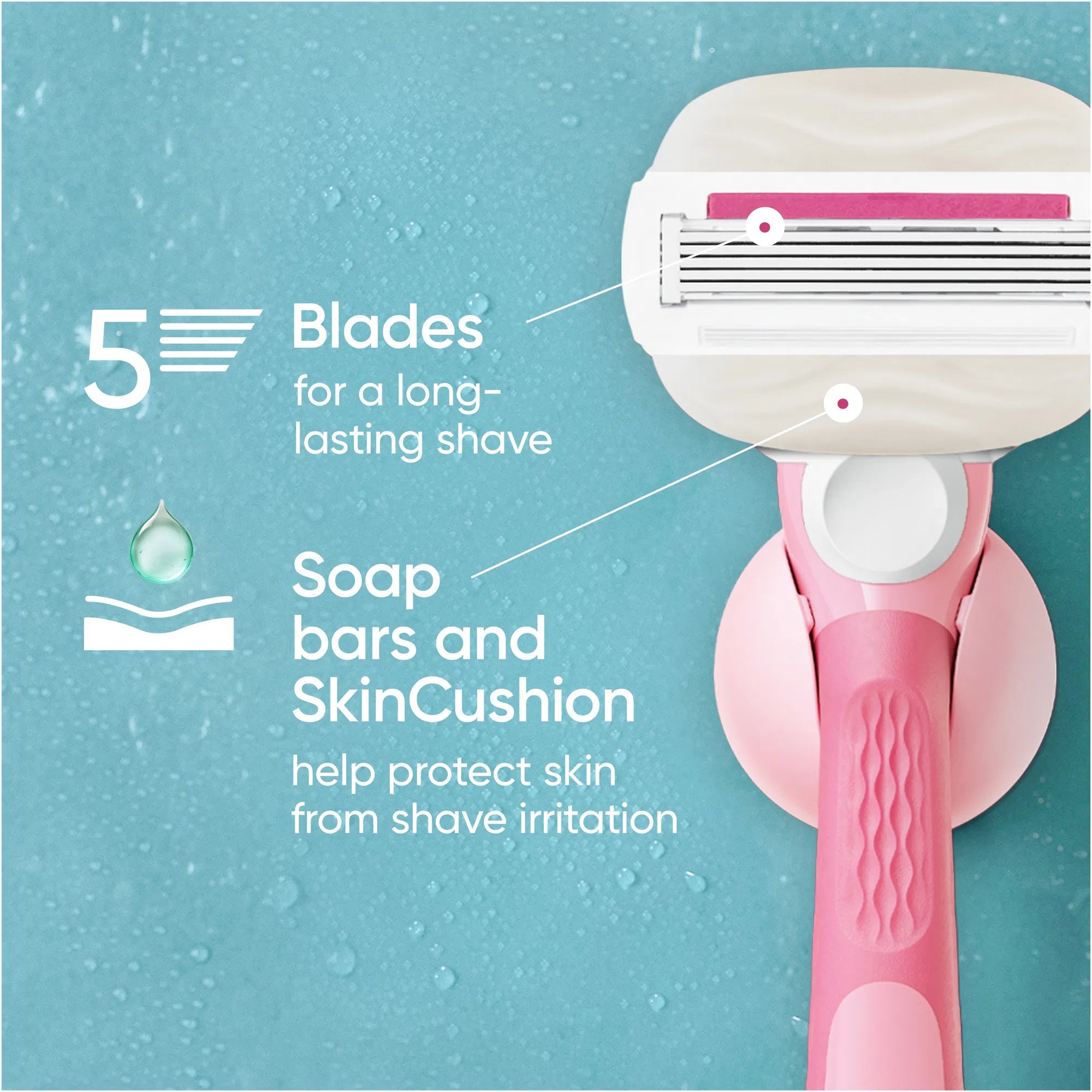 Venus ComfortGlide Women's Shaver - 1 Head - Bellari