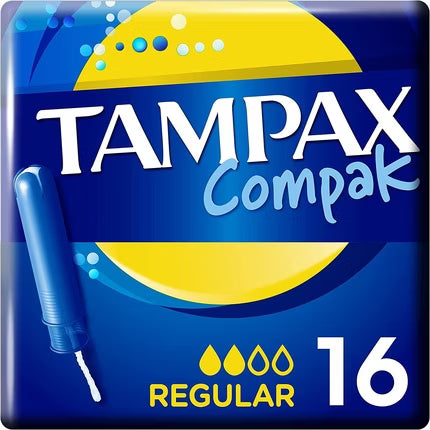 Tampax Compak Regular Tampons with Applicator 16 Pcs - Bellari