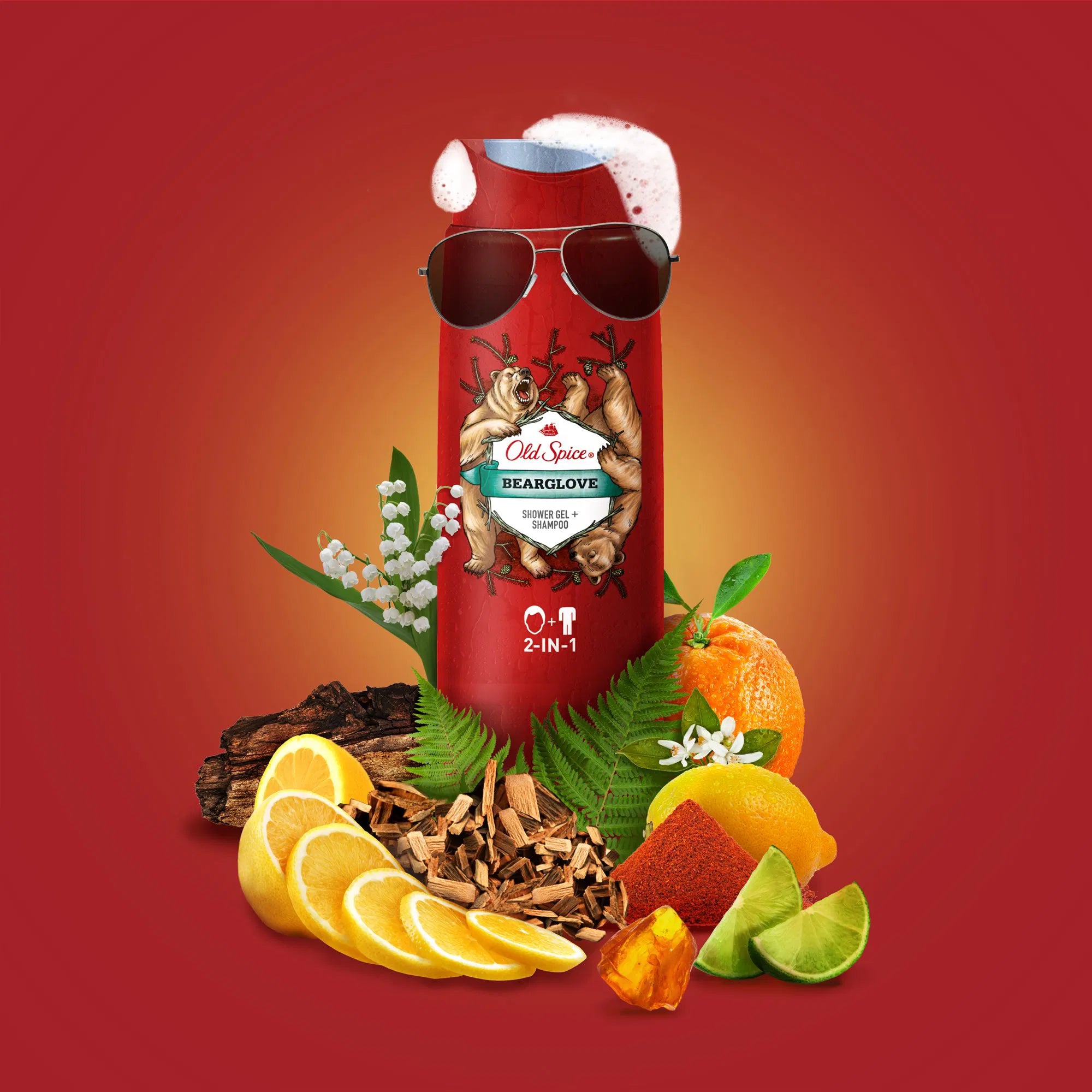 Old Spice Bearglove Shower Gel and Shampoo for Men 400ml