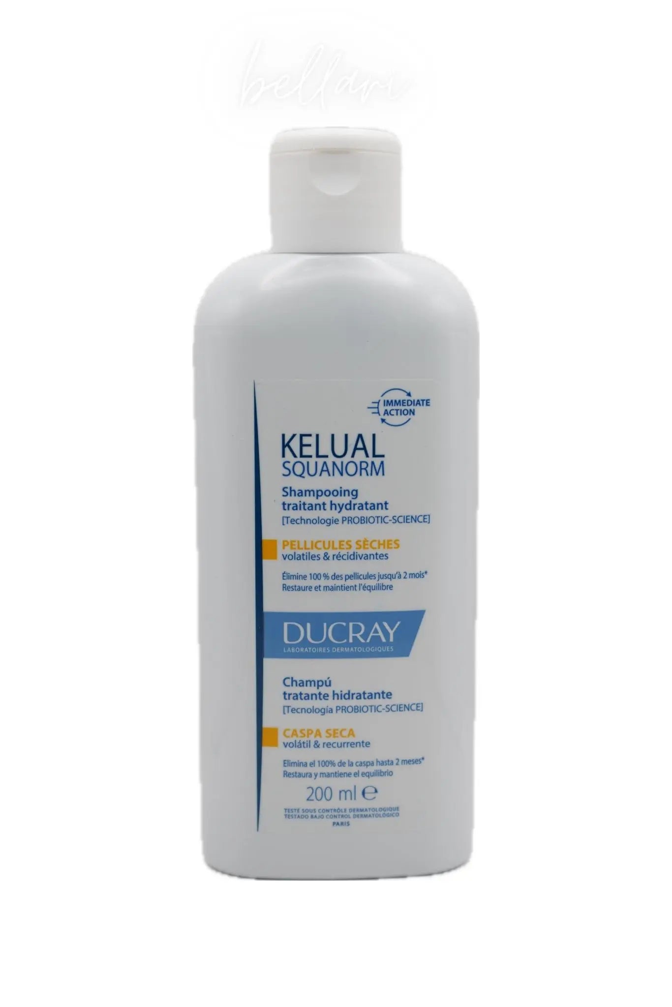 DUCRAY Kelual squanorm hydratačný šampón suché lupiny 200 ml