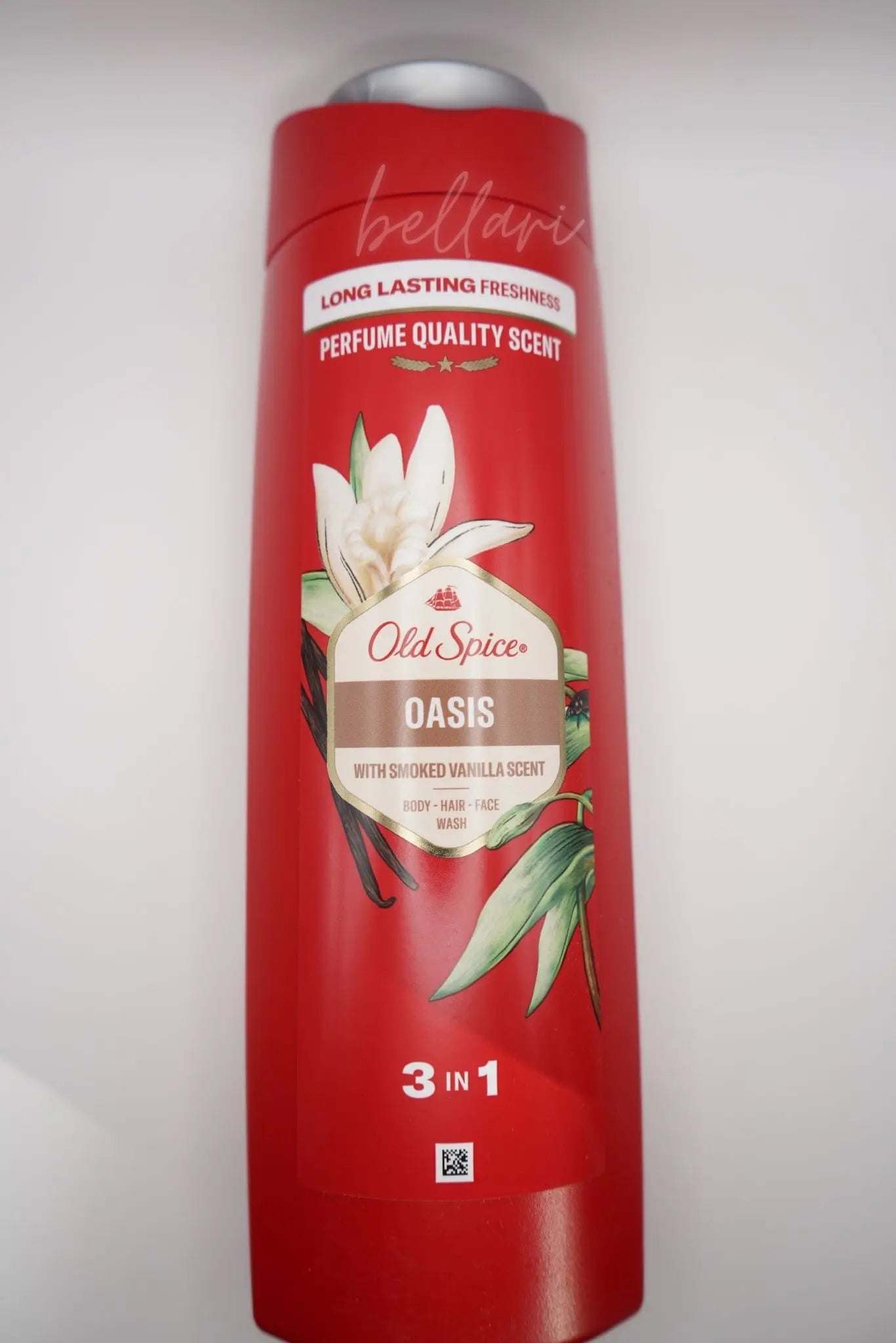 Red Old Spice Oasis 3-in-1 product on a white background
