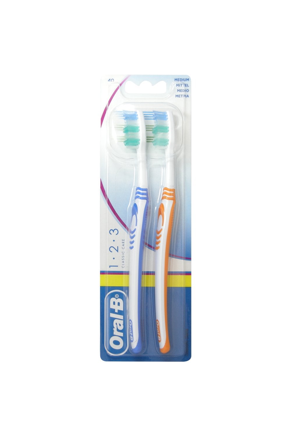 Oral B Toothbrush 1.2.3 Classic Care - Twin Pack - Bellari